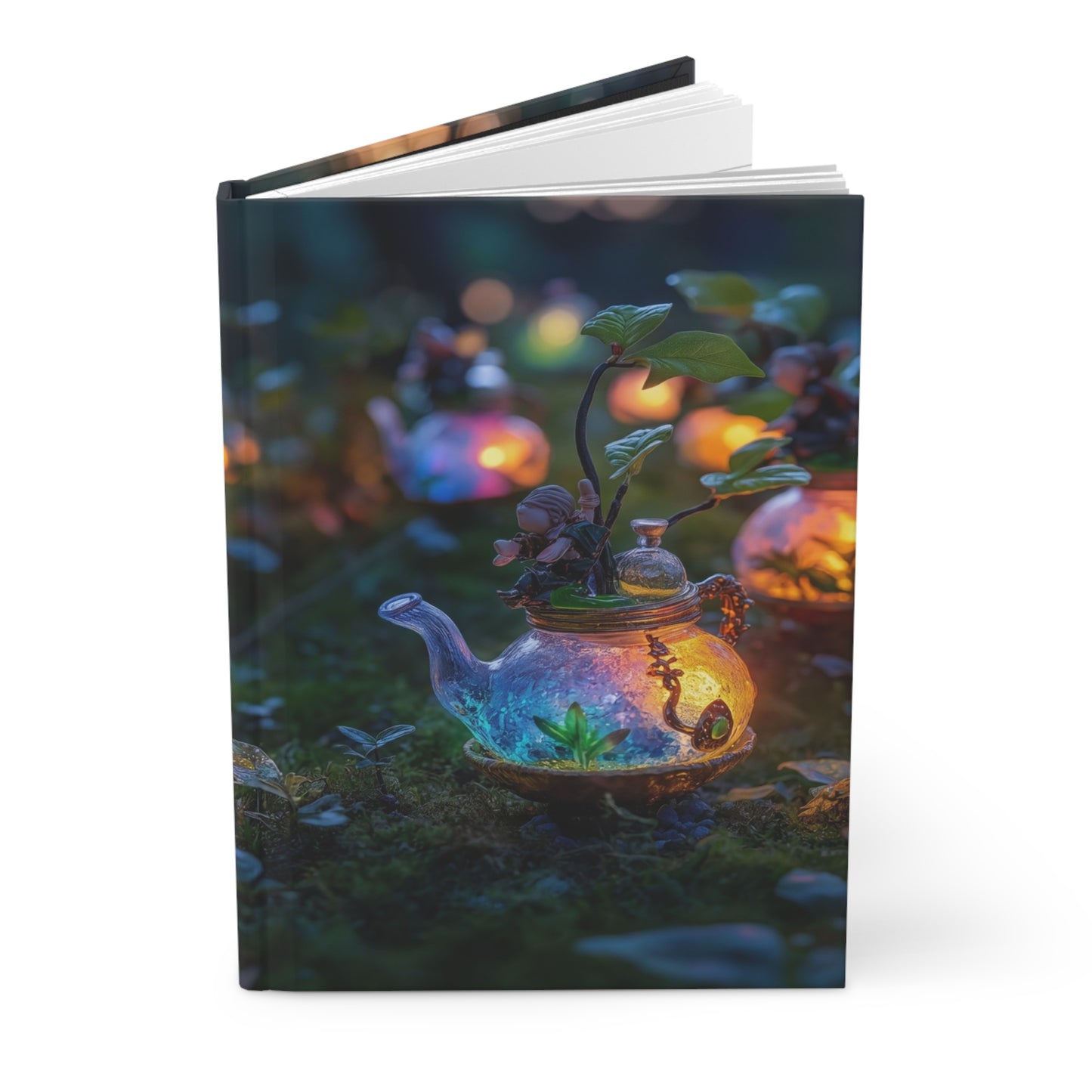 Whispering Teapot Forest Journal – Glow-Lit Moss Path Magic