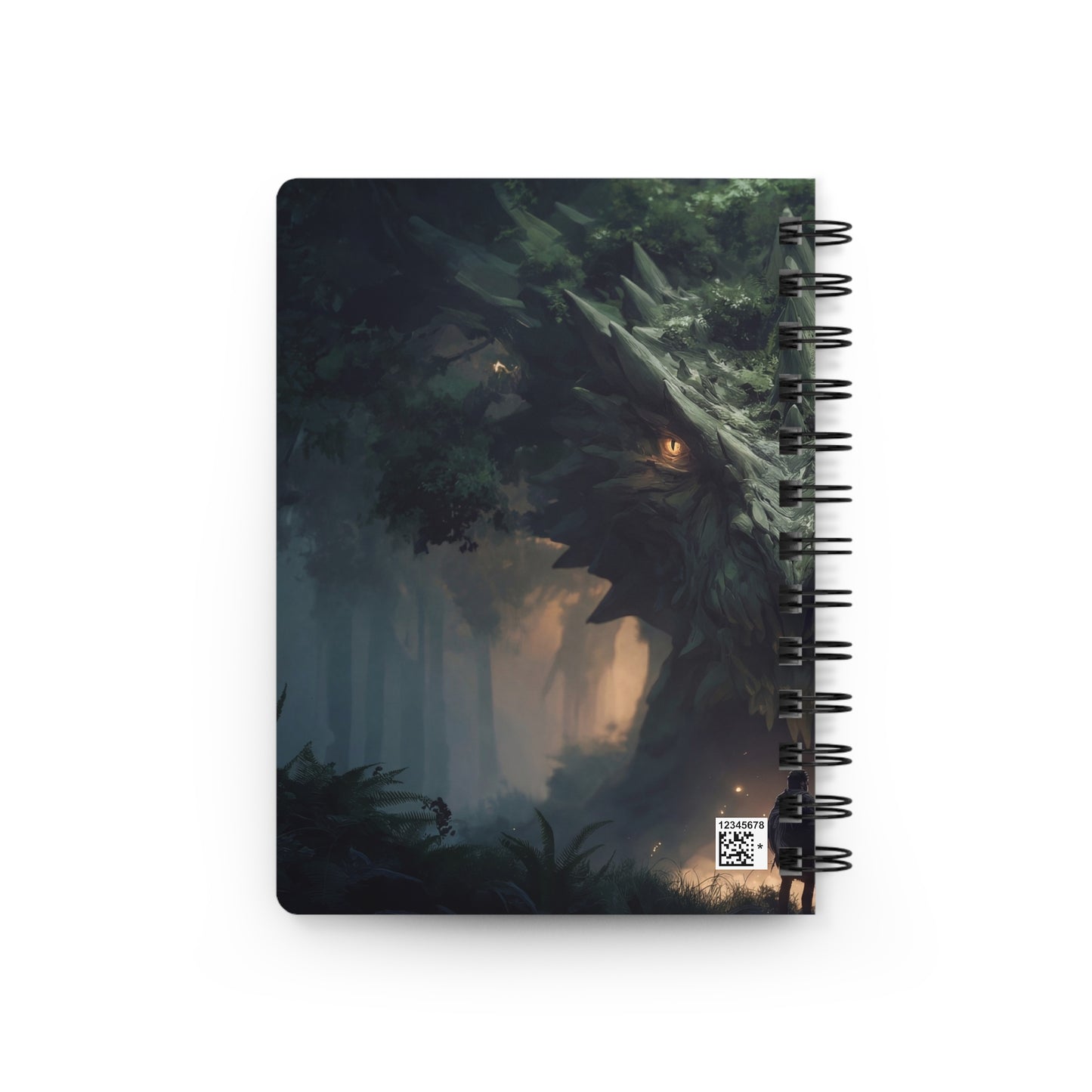 Ancient Forest Dragon Spiral Bound Journal – Whispers of the Moss-Covered Sentinel