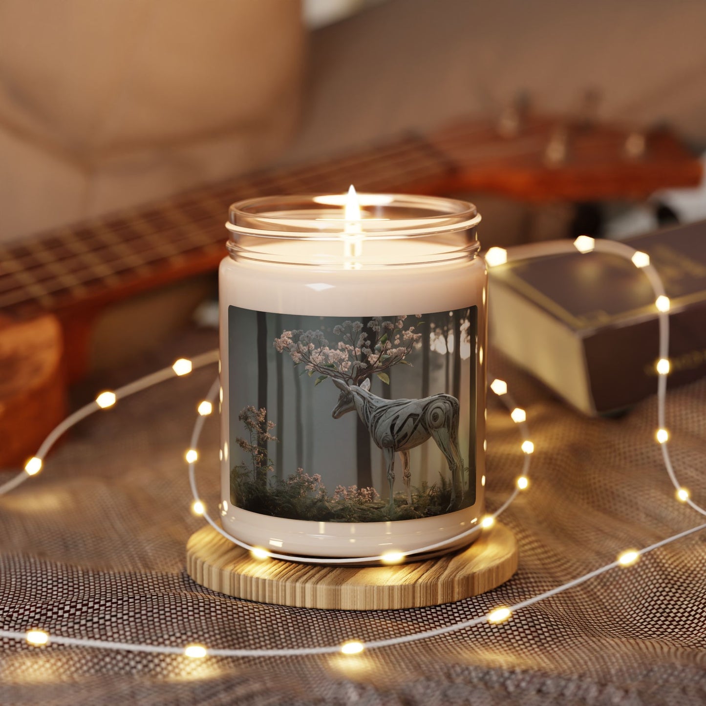 Botanical Stag Scented Soy Candle, 9oz – Whispers of the Living Machine