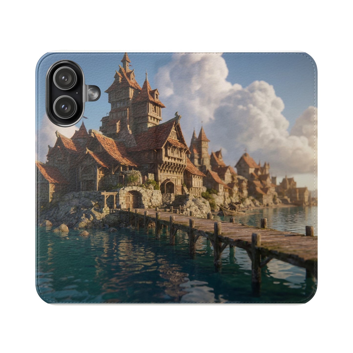 Cobblestone Harbor Flip Cases – Timber Town Seaside Walkway