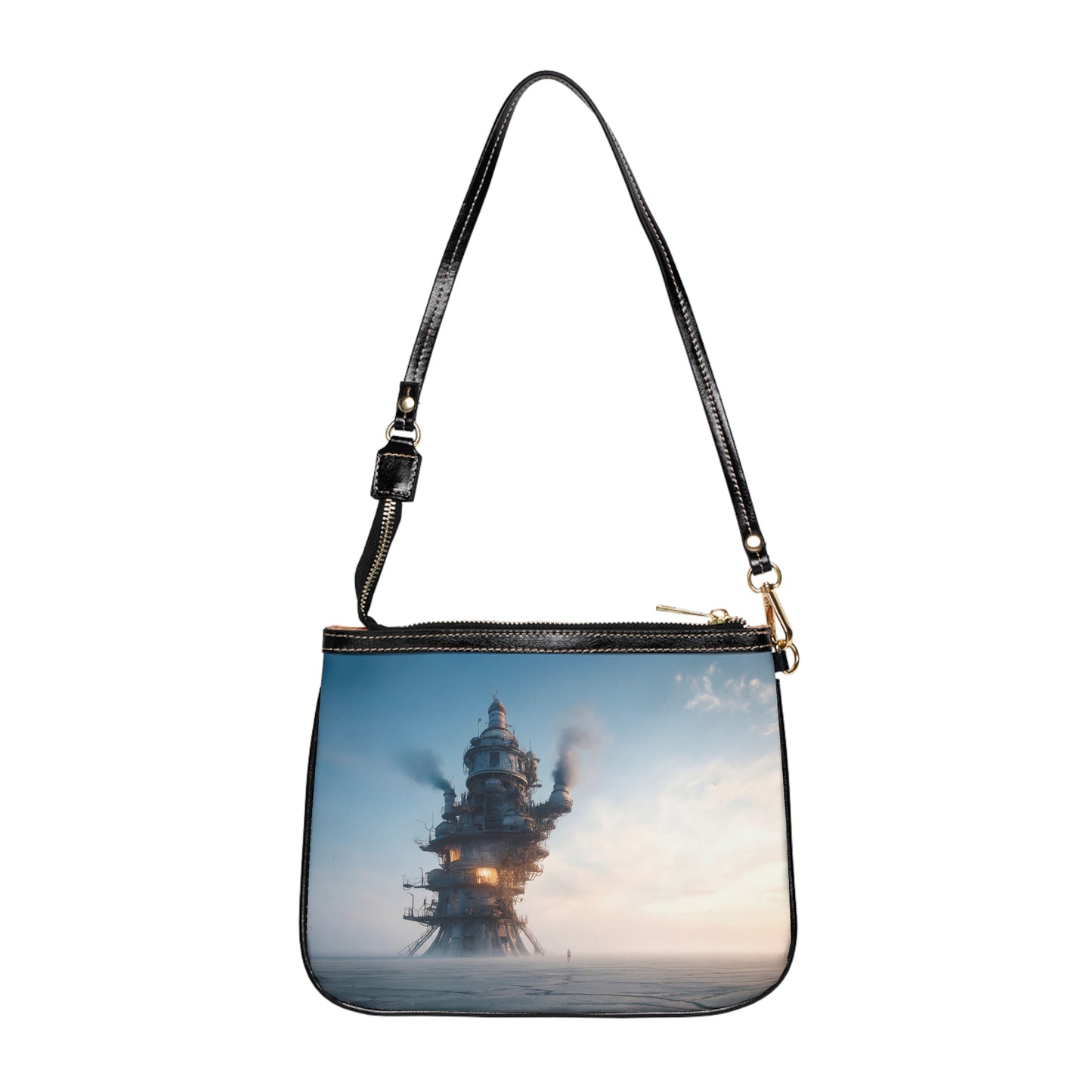 Skyward Steam Tower Small Shoulder Bag – Horizon’s Last Forge