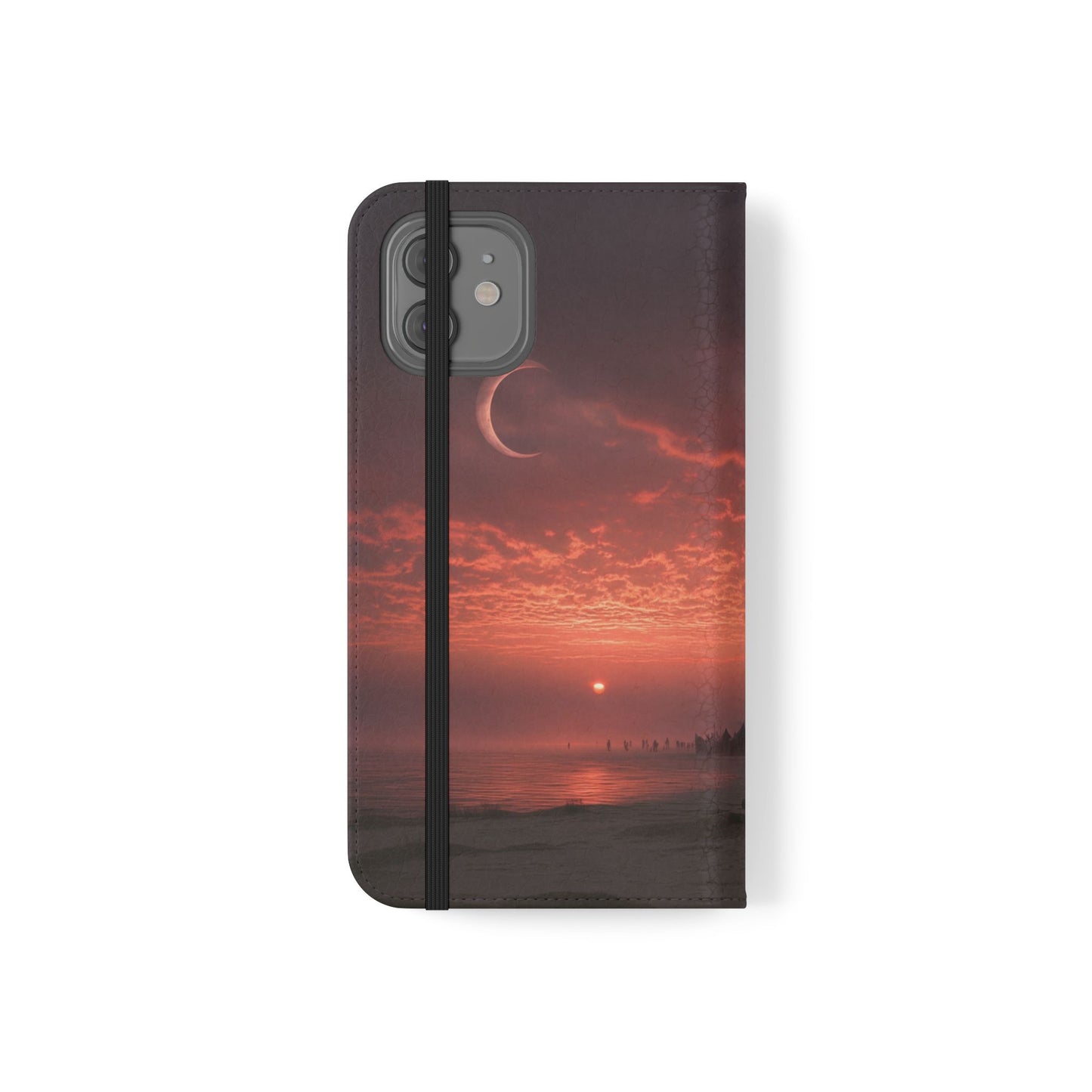 Twilight Sentinel Flip Cases – Moonlit Stairway to the Horizon