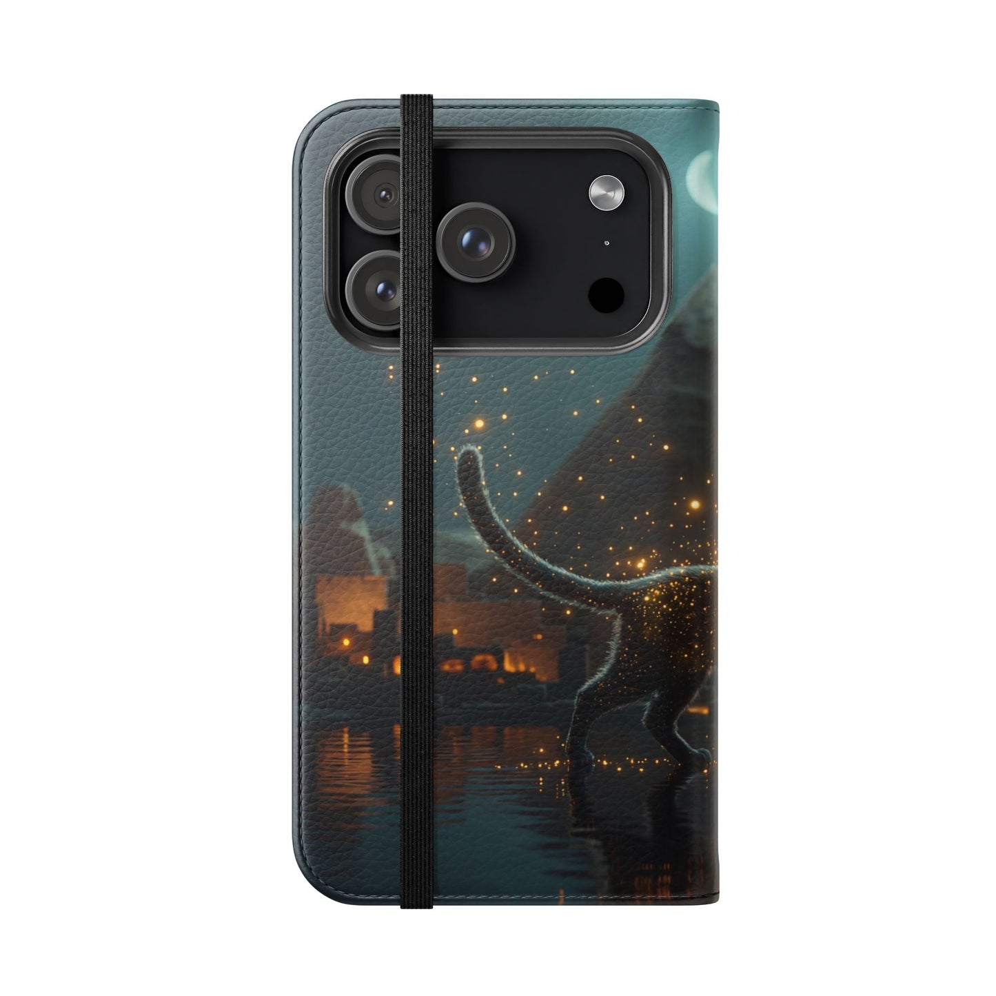 Celestial Vortex Flip Cases – Indigo Cloud Dreamscape