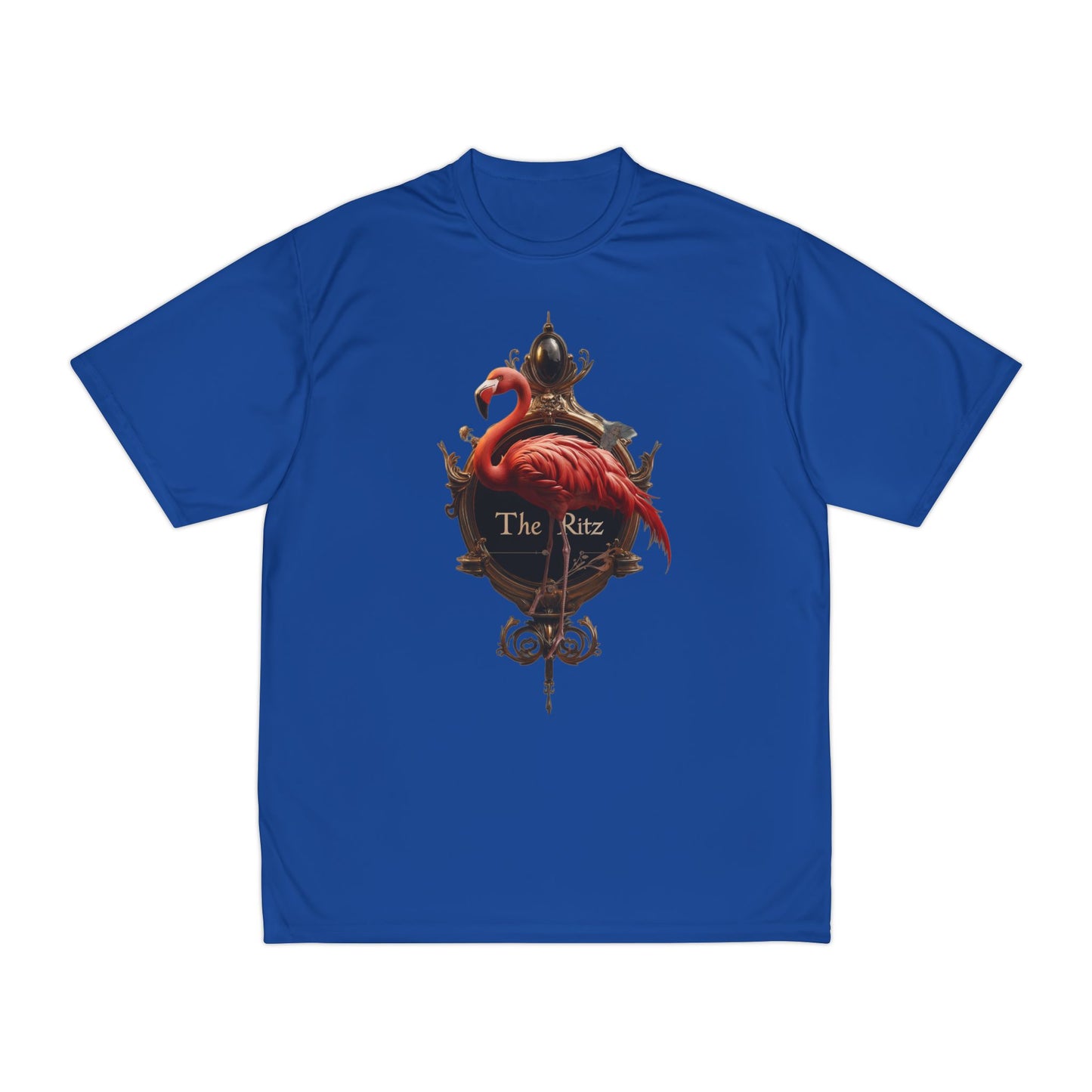 The Ritz Flamingo Men's Performance T-Shirt – Gilded Ornamentation Graphic Tee