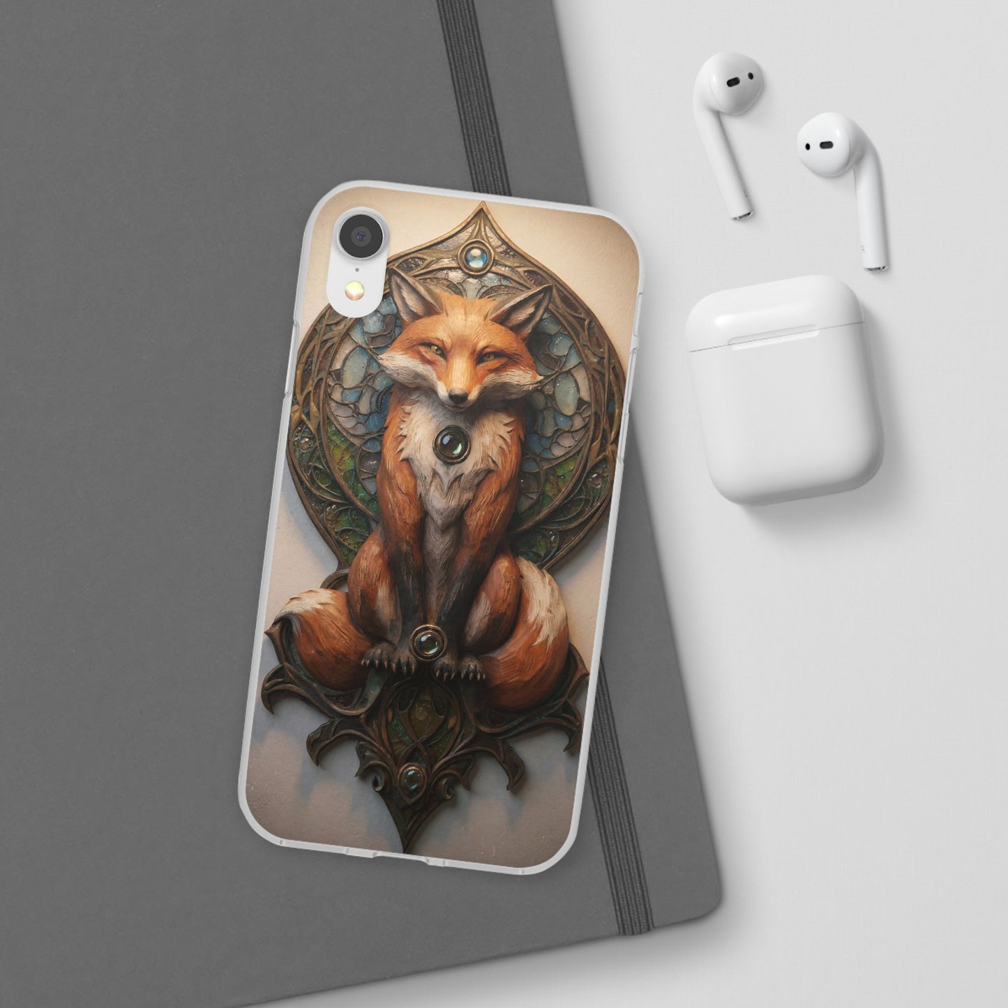 Fox Sentinel Flexi Cases – Amber Glaze and Stained Glass Reverie