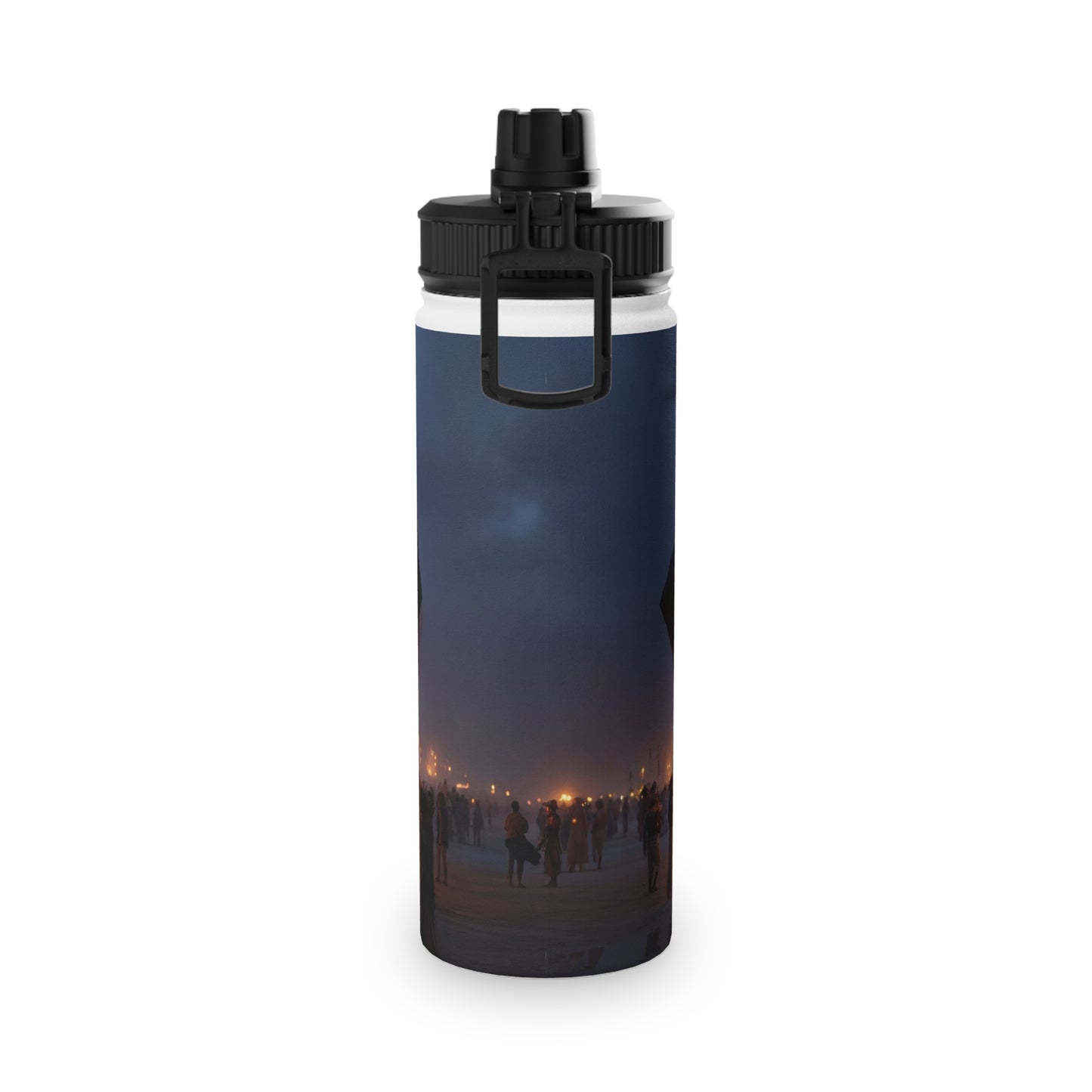 Celestial Cube Water Bottle – Portal to a Starlit Ceremony