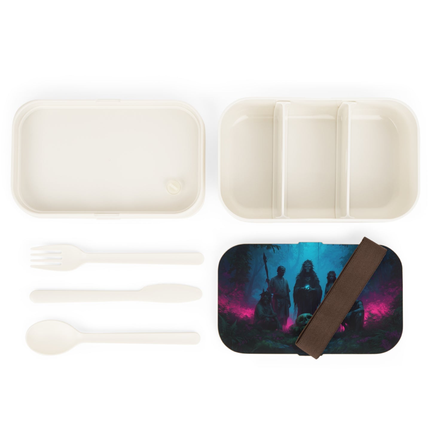 Whispering Grove Druids Bento Lunch Box – Twilight Ceremony in Neon Shadows