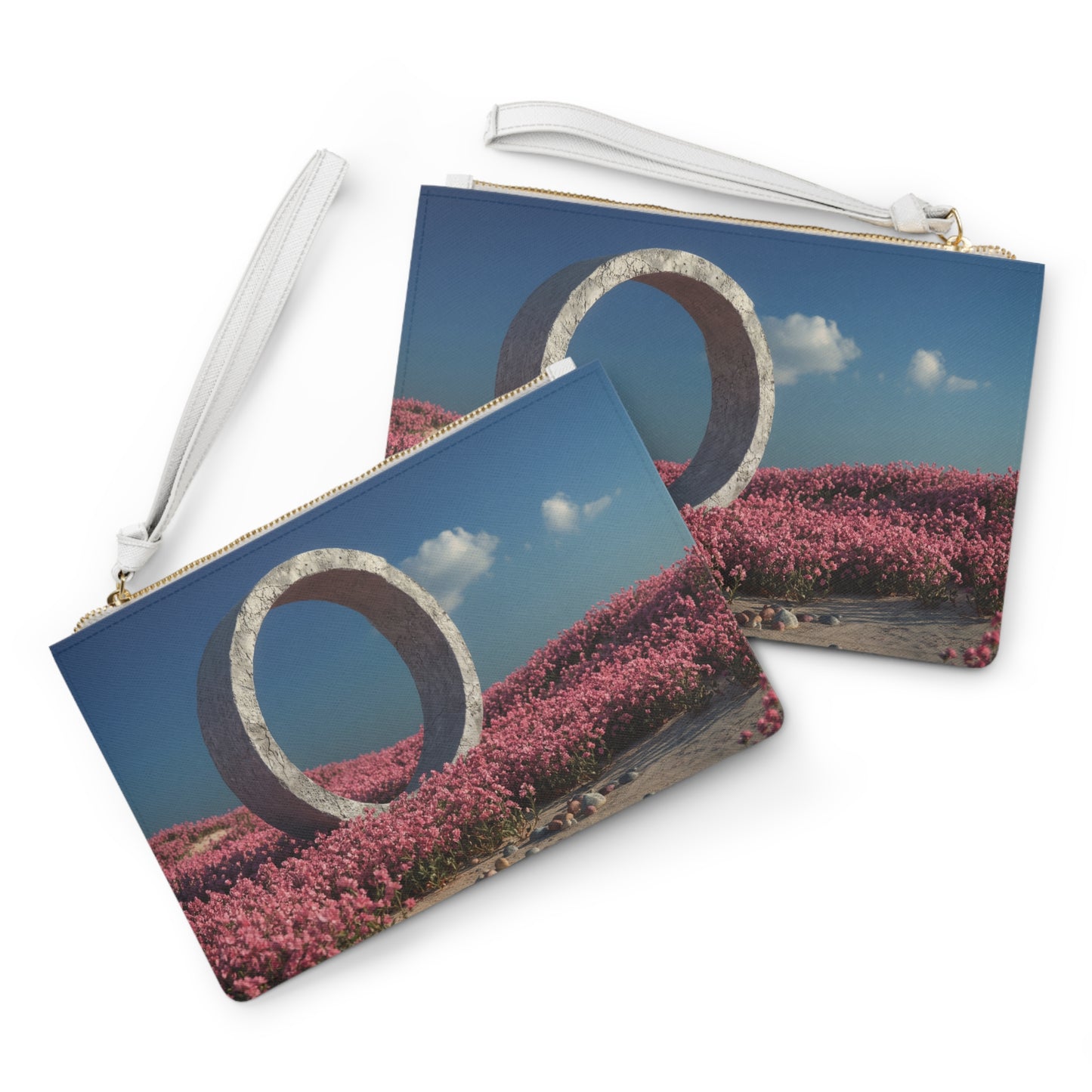 Celestial Ring Clutch Bag – Pink Bloomed Sanctuary