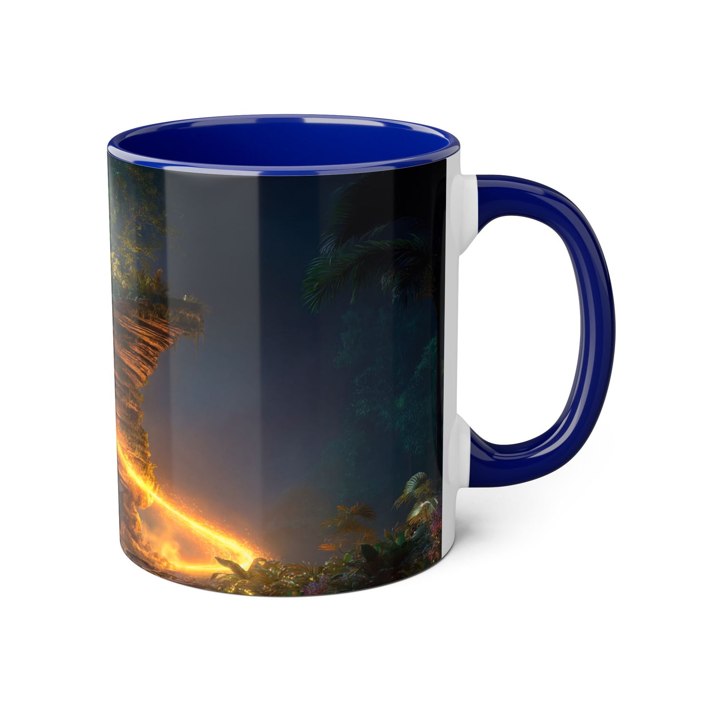 Floating Island Tree Accent Mugs, 11oz – Luminous Twilight Sanctuary