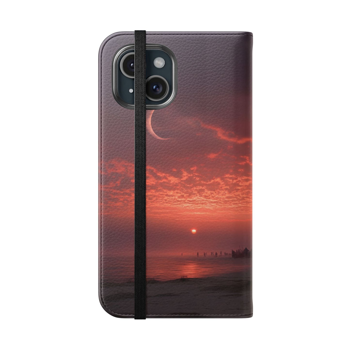 Twilight Sentinel Flip Cases – Moonlit Stairway to the Horizon