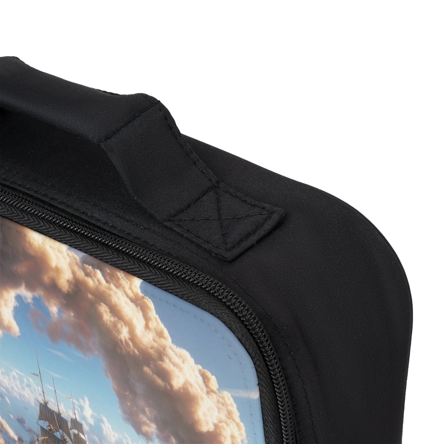 Armada of the Sky Lunch Bag – Golden Gale Fleet Through Cloud Arch