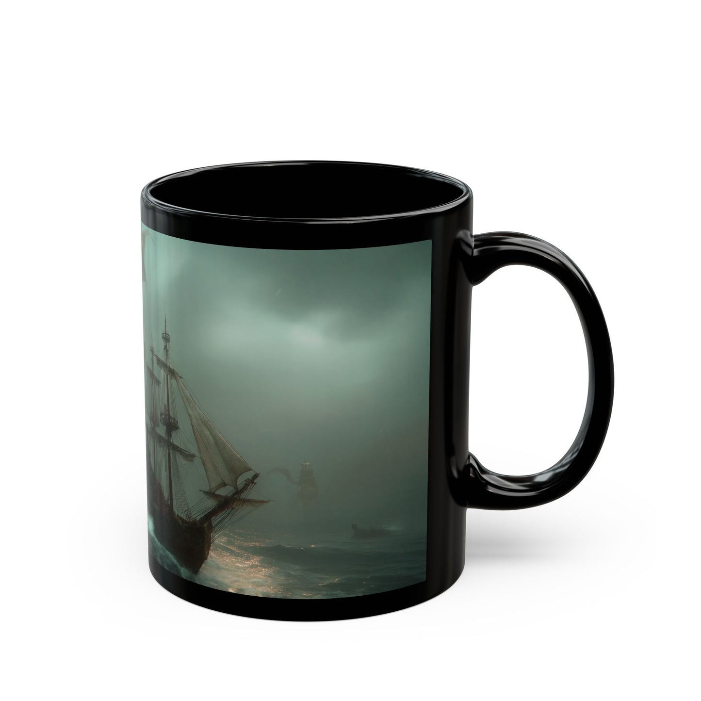 Leviathan Sky Leviathan Black Mug – Storm-Scoured Sea Saga
