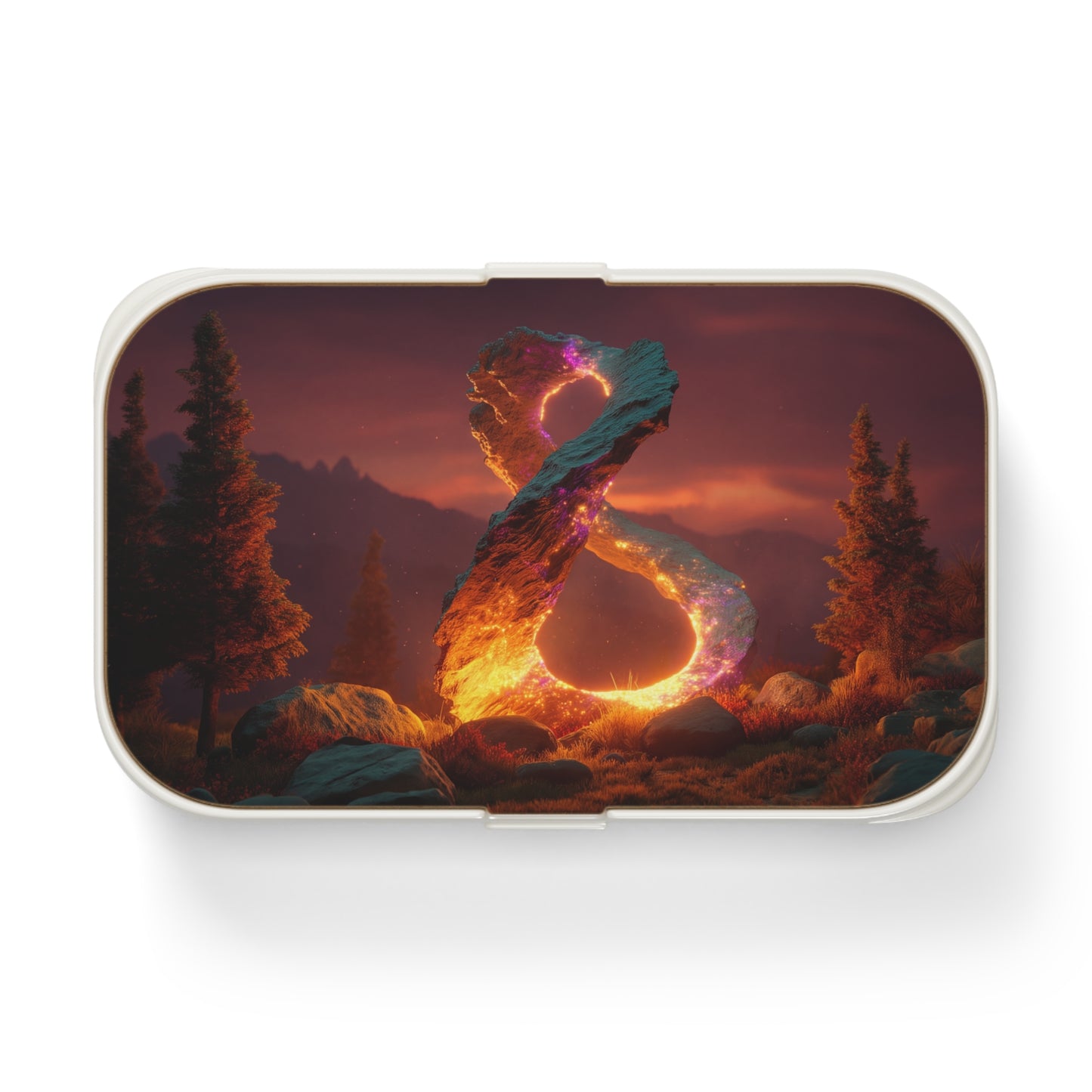 Celestial Infinity Stone Bento Lunch Box – Twilight Portal Dreamscape
