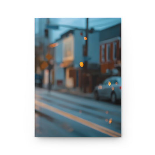 Twilight City Street Blur - Hardcover Journal