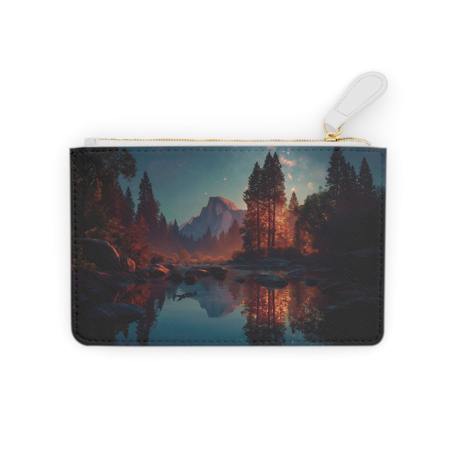 Starlit Half Dome Mini Clutch Bag – Mirror Lake Twilight