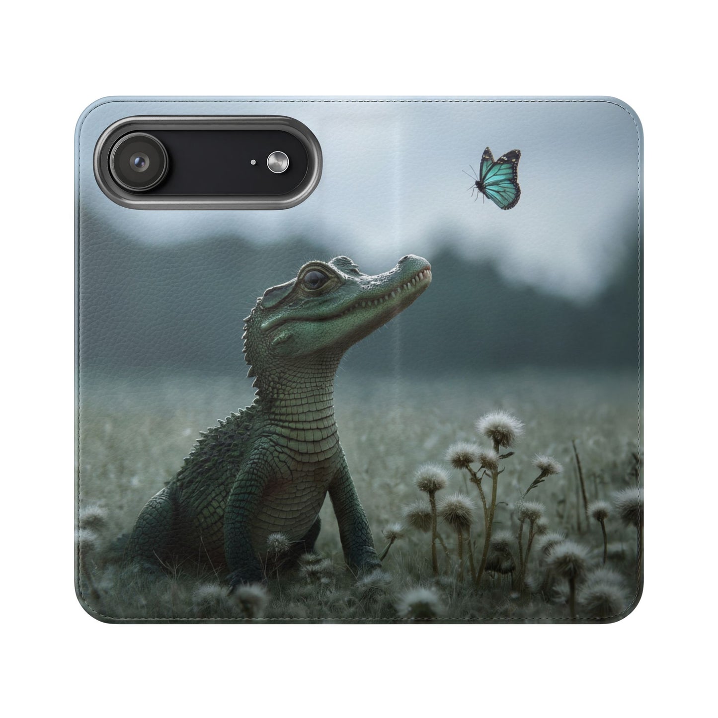 Gentle Croc & Butterfly Flip Cases – Tender Meadow Guardian Scene