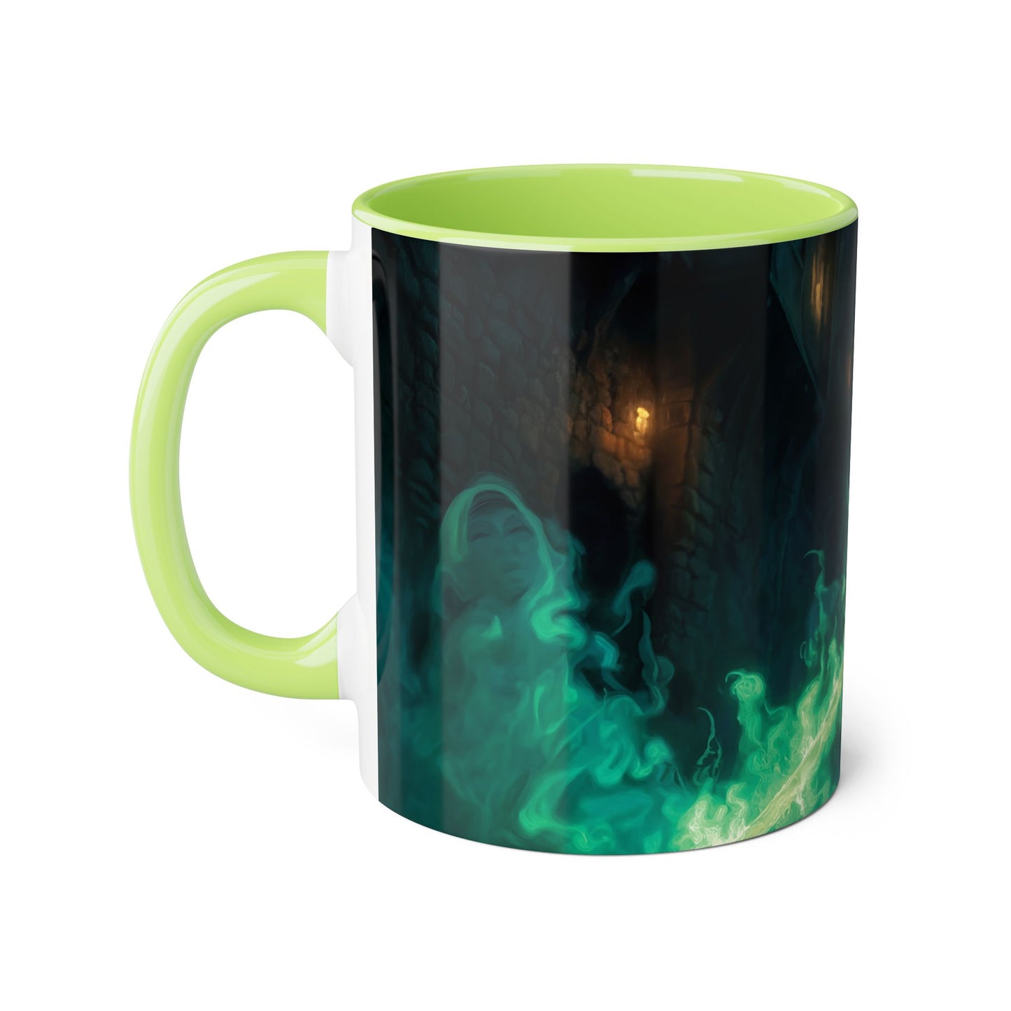 Glimmerblade Elf Warrior Mug – Glowing Green Sword Alley Guardian