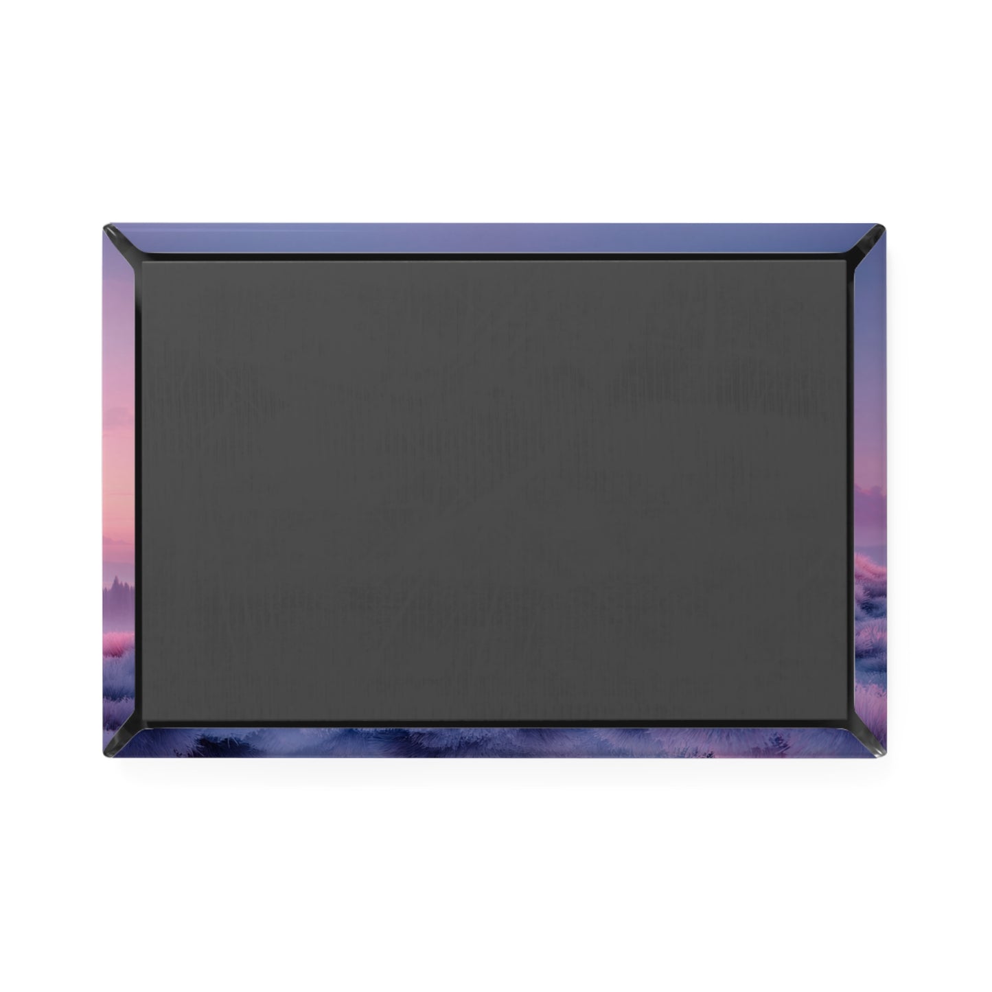 Twilight Herd Button Magnet, Rectangle (1 & 10 pcs) – Pink Lavender Meadow Serenity