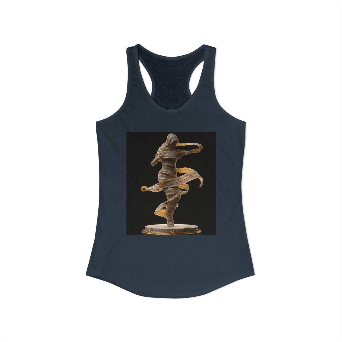 Swirling Score Silhouette Women's Ideal Racerback Tank – Amber Music Muse
