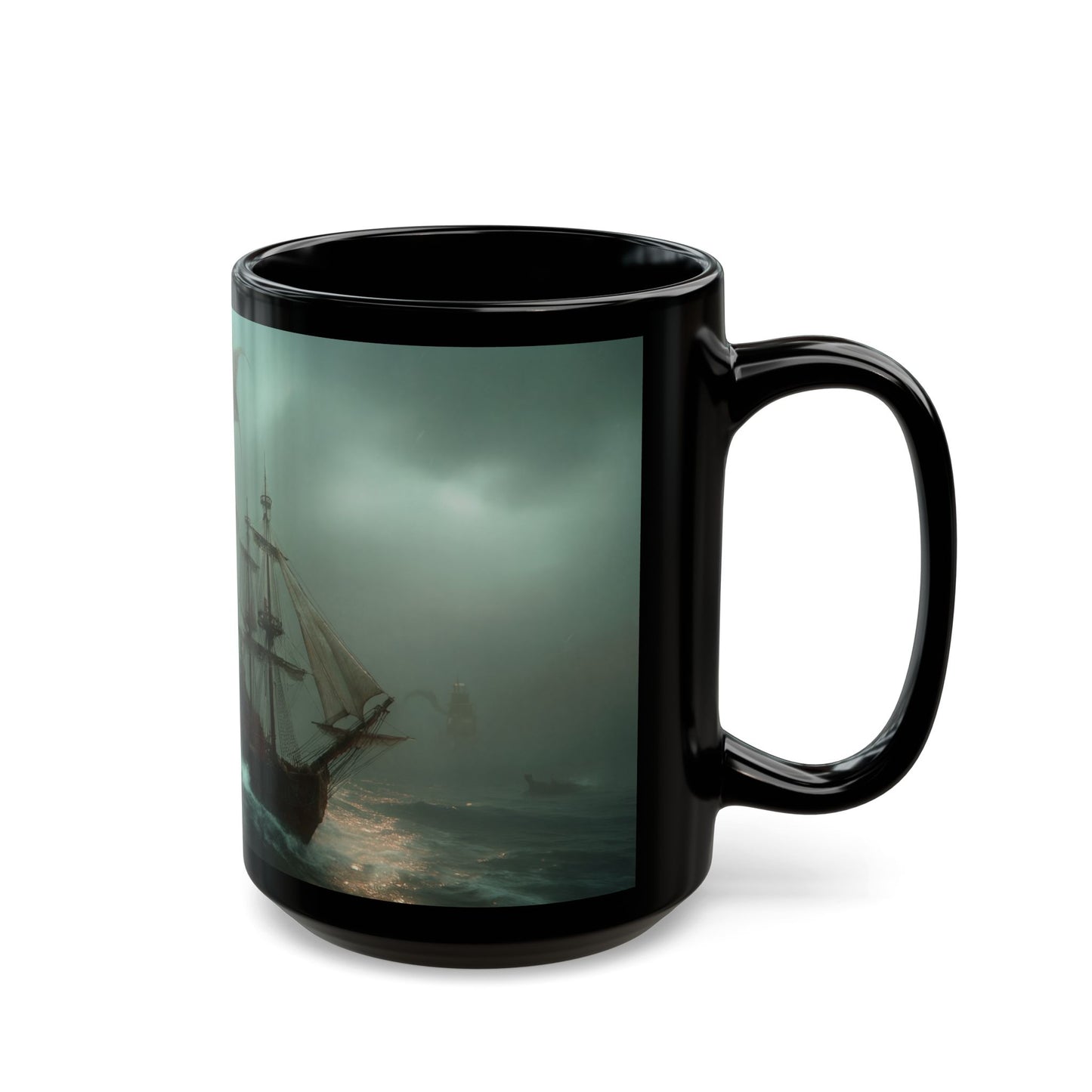 Leviathan Sky Leviathan Black Mug – Storm-Scoured Sea Saga