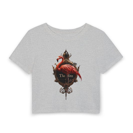 Regal Flamingo The Ritz Baby Tee – Gilded Portrait Tee