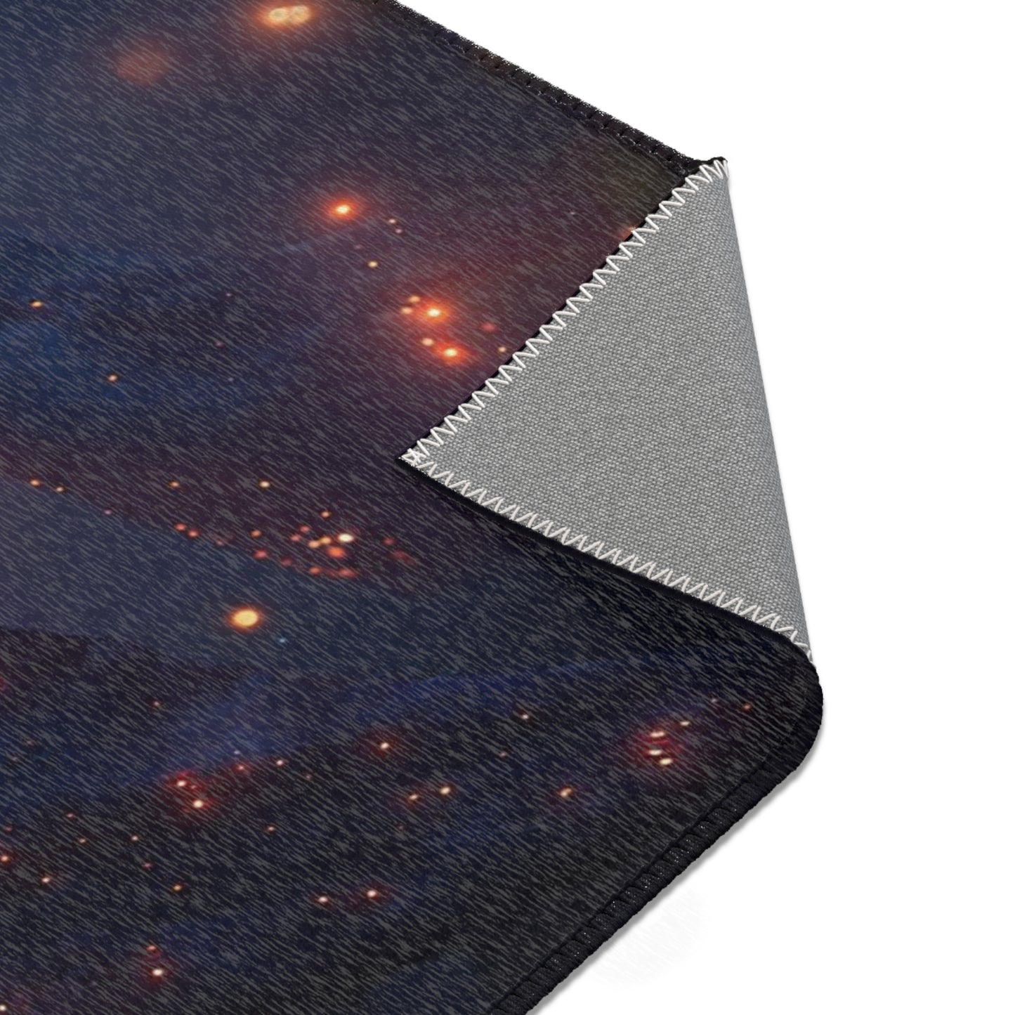 Celestial Plesiosaur Area Rug – Glowing Twilight Leviathan