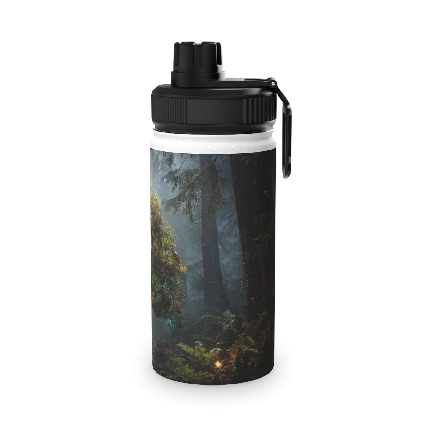 Lungs of the Forest Stainless Steel Water Bottle, Sports Lid – Breath of Ancient Canopy