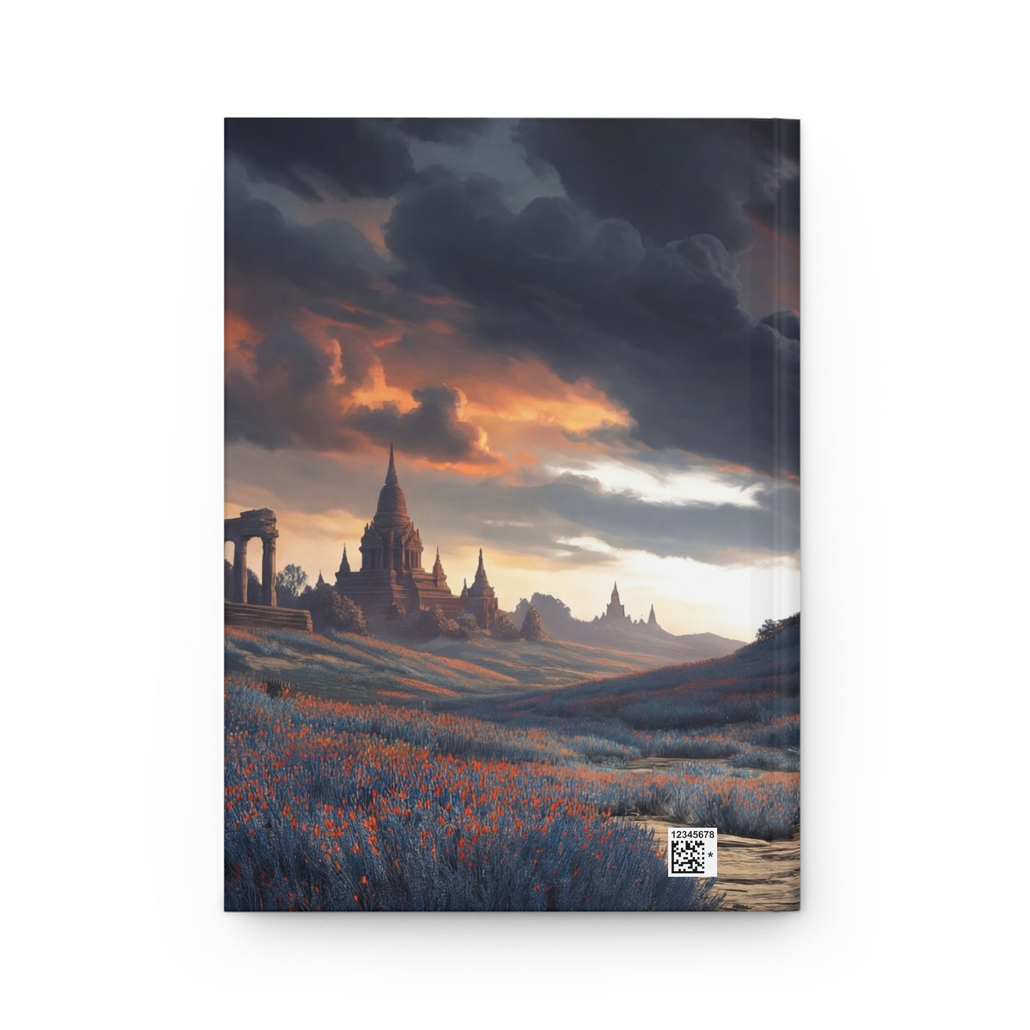 Forgotten Temple Sunset Hardcover Journal Matte – Whispers of the Ancient Path