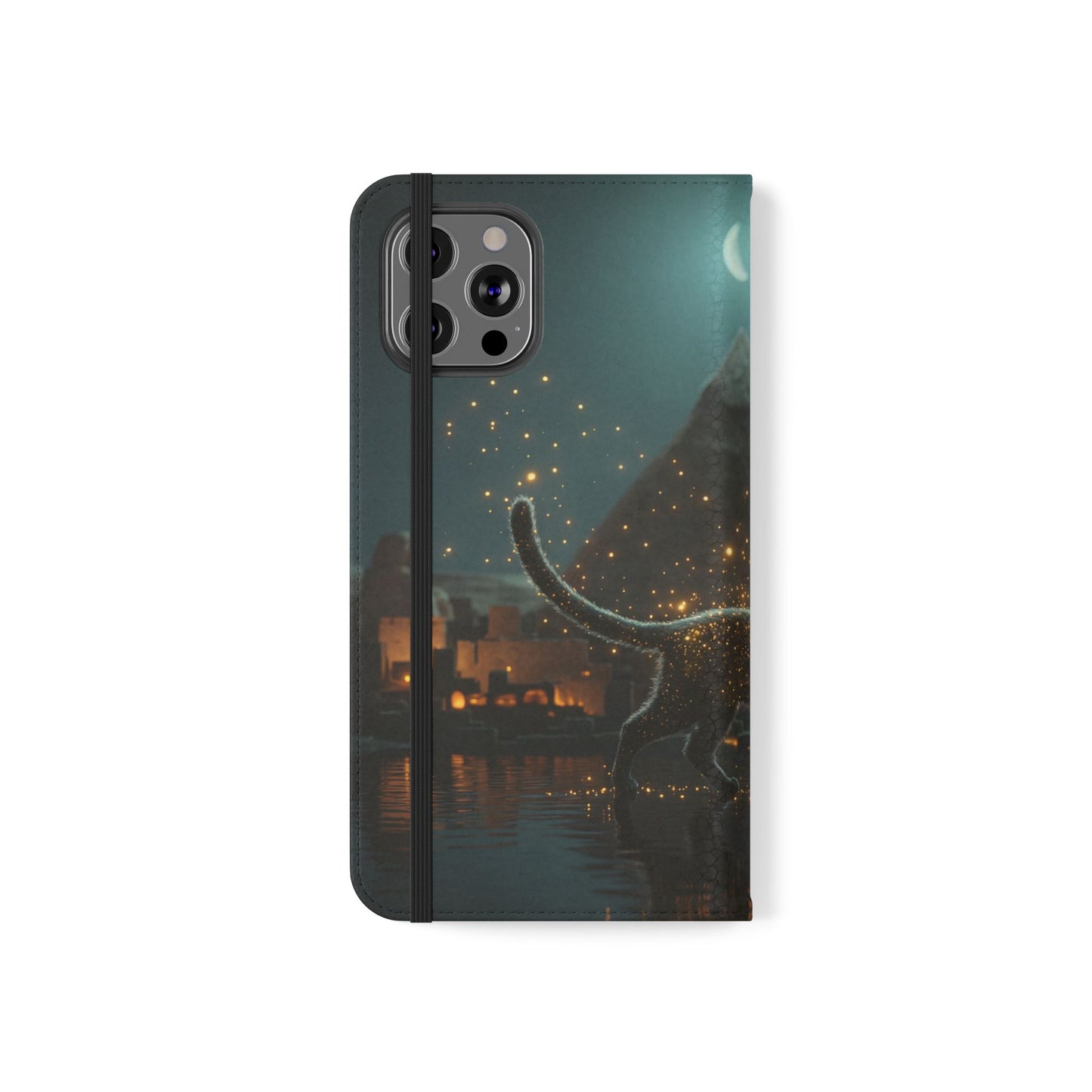 Celestial Vortex Flip Cases – Indigo Cloud Dreamscape