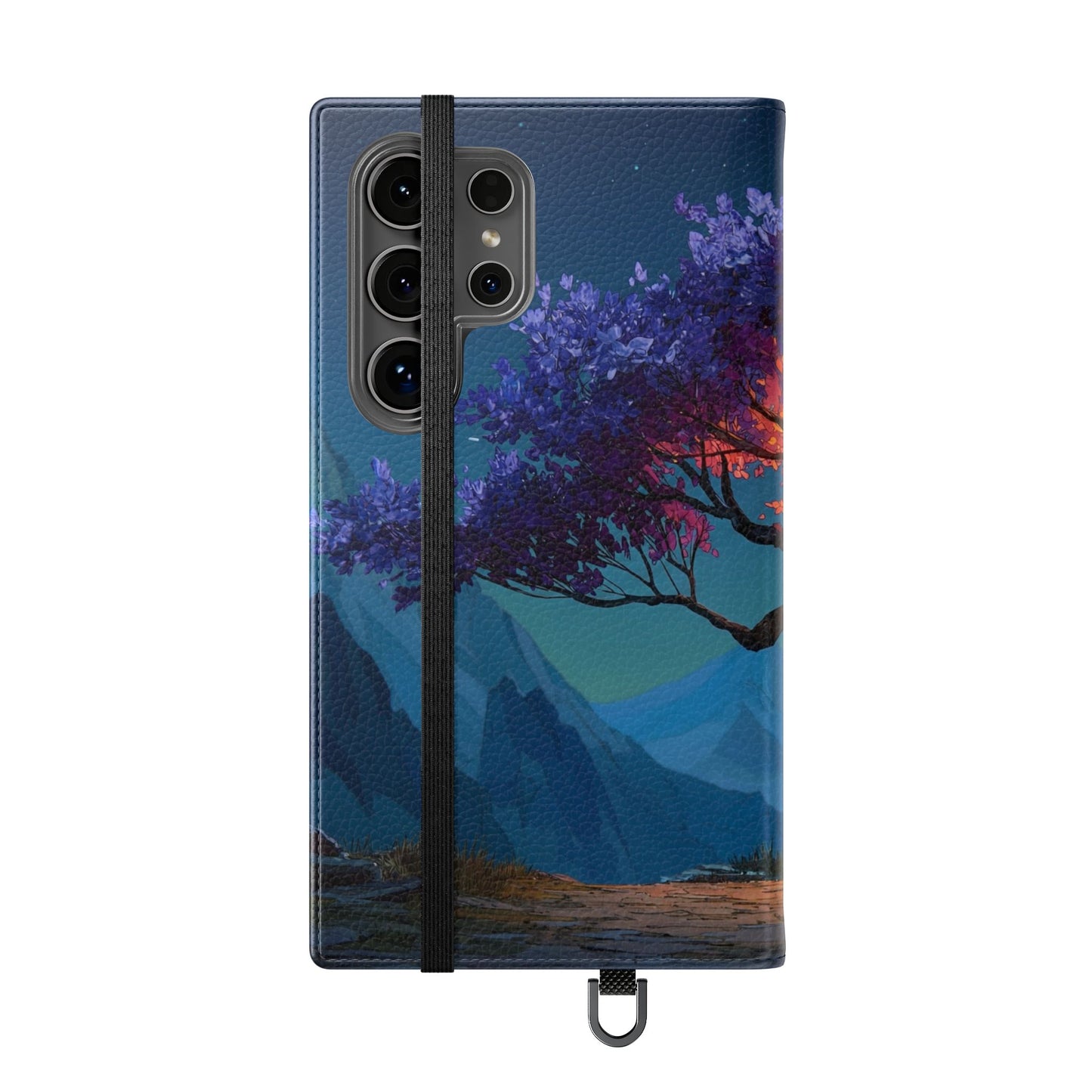 Violet Flame Tree Flip Cases – Twilight Mountain Glow Case
