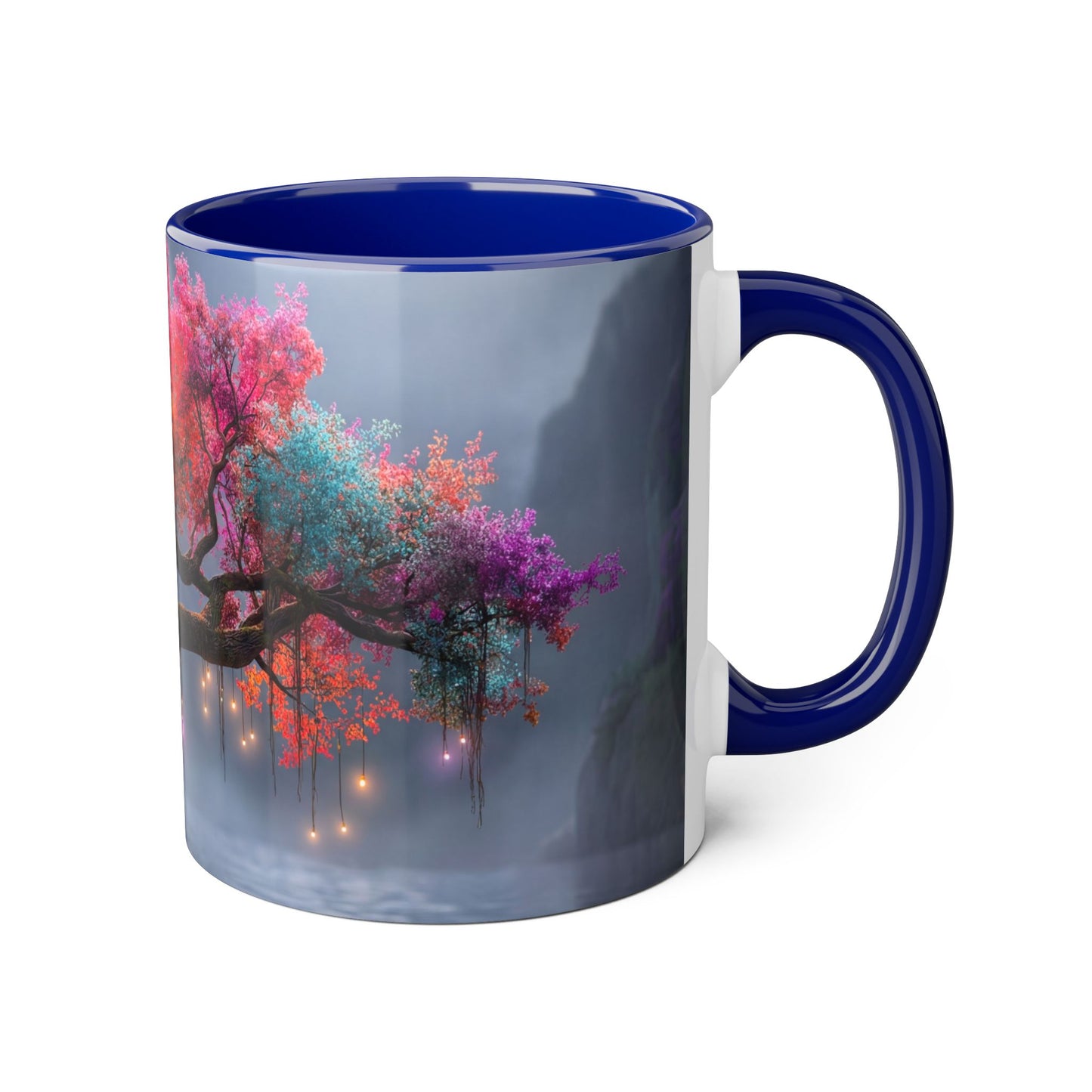 Prism Canopy Accent Mugs, 11oz – Rainforest Glow at Dusk