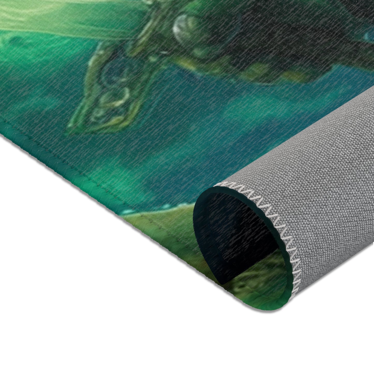 Green-Eyed Apprentice Area Rugs – Midnight Alley Sword Duel