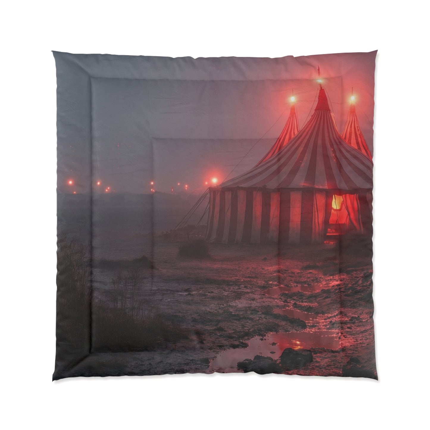 Crimson Circus Tent Comforter – Fogbound Wonderlands