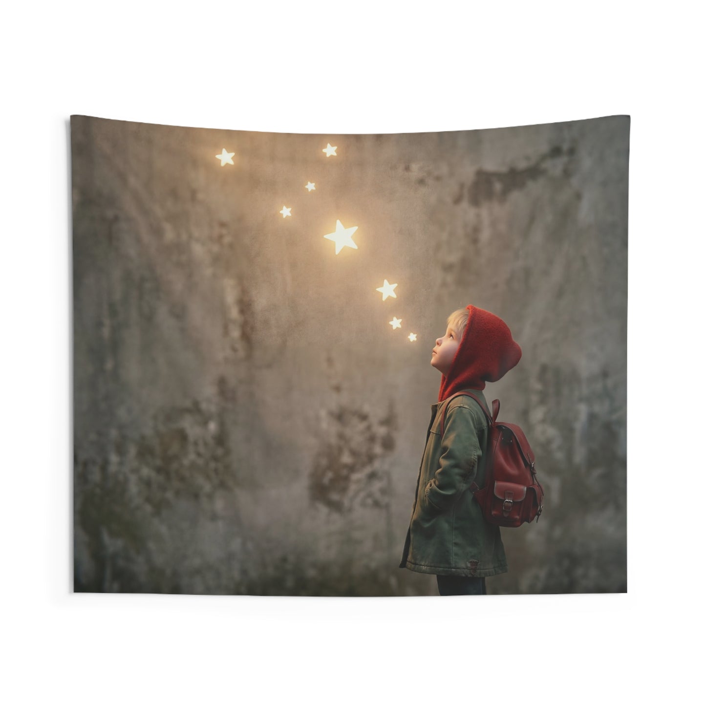 Little Explorer Star Gazing Indoor Wall Tapestries – Warm Constellation Dreamscape