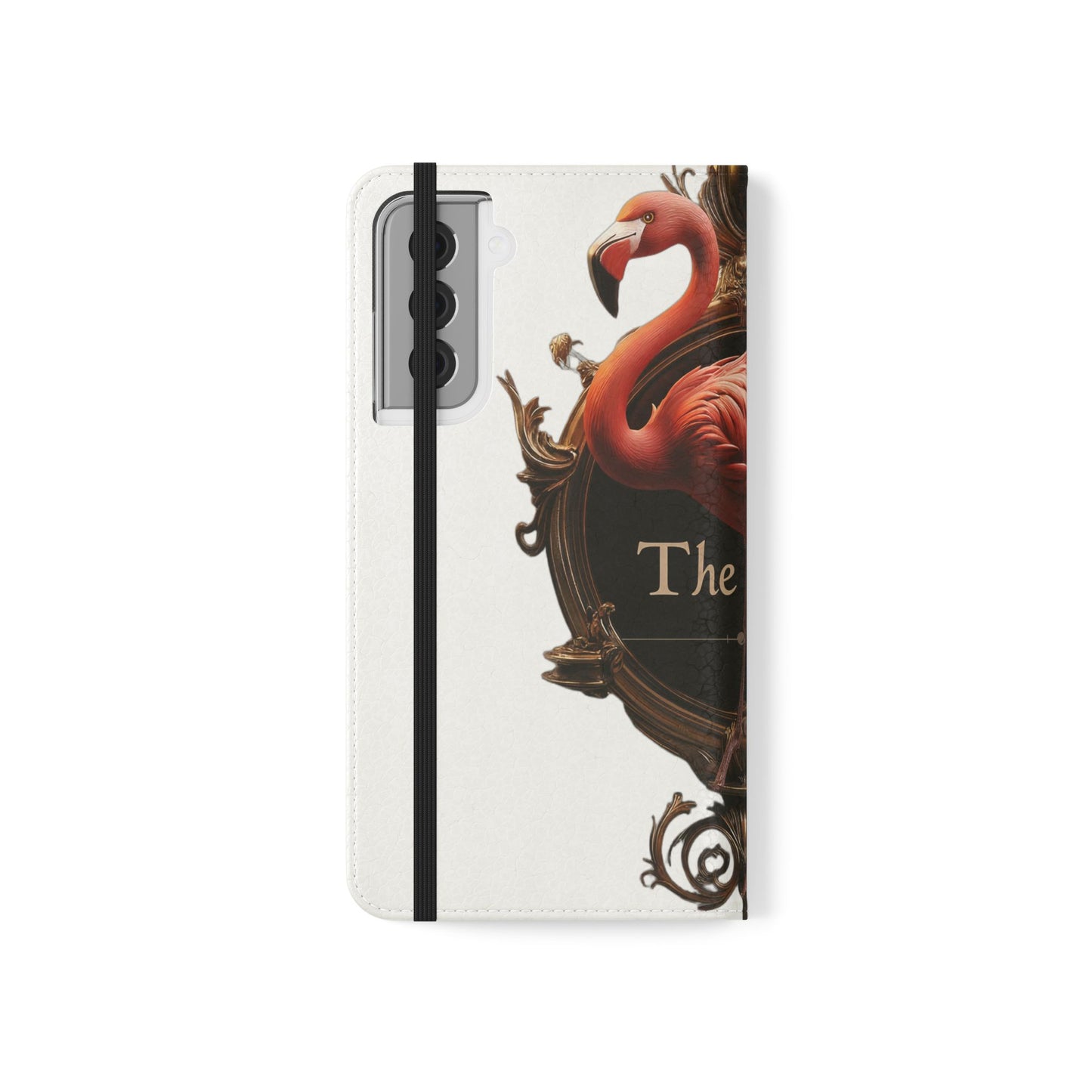 The Ritz Flamingo Flip Cases – Gilded Ornate Frame Art Design