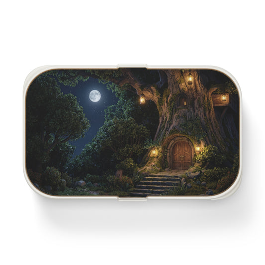 Moonlit Treehouse Bento Lunch Box – Whispers of the Ancient Grove