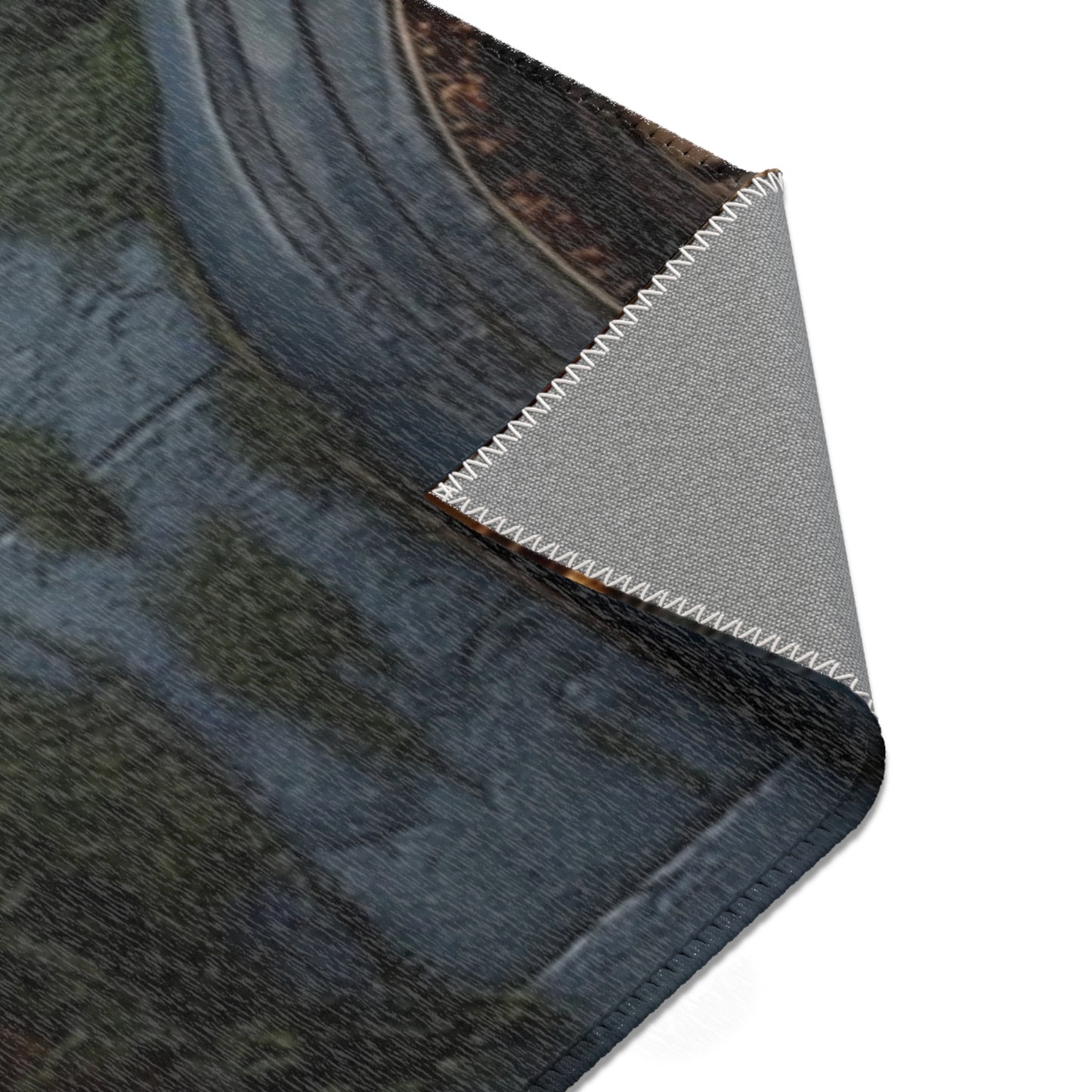Sky-Rooted Dwelling Area Rug – Moss-Covered Dome House Dreamscape