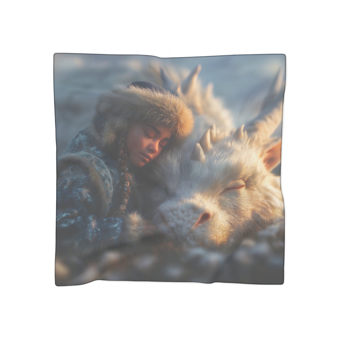 Snowbound Companion Poly Scarf – Warmth of Arctic Dawn