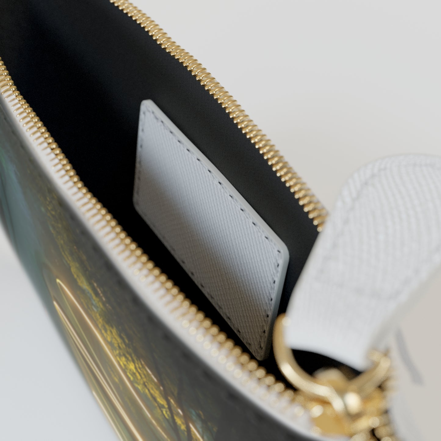 Celestial Vortex Mini Clutch Bag – Indigo Cloud Dreamscape