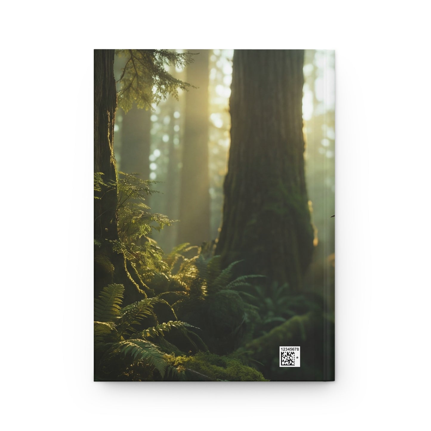 Forest Rider Hardcover Journal Matte – Sunbeam Flight Through Ancient Canopy