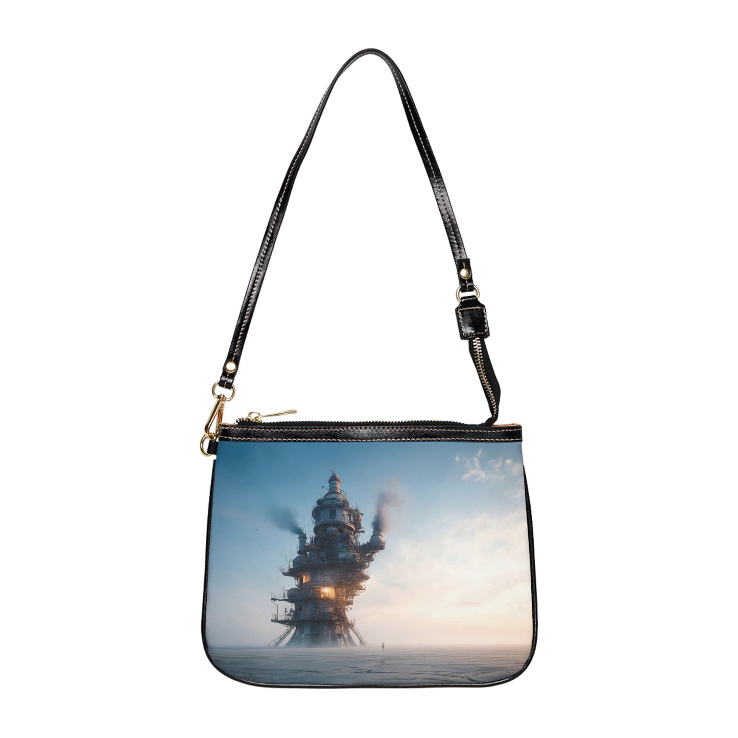 Skyward Steam Tower Small Shoulder Bag – Horizon’s Last Forge
