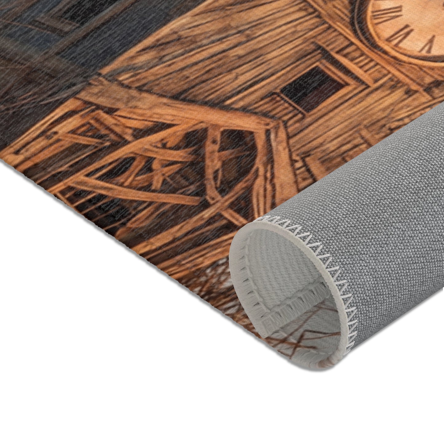 Clock Tower in the Dryland Area Rugs – Timeless Wanderer’s Sanctuary