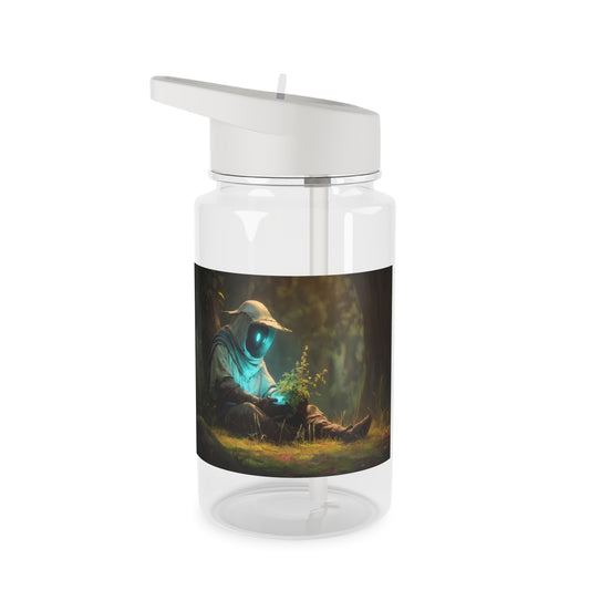 Glowing Guardian Tritan Water Bottle – Bioluminescent Forest Keeper