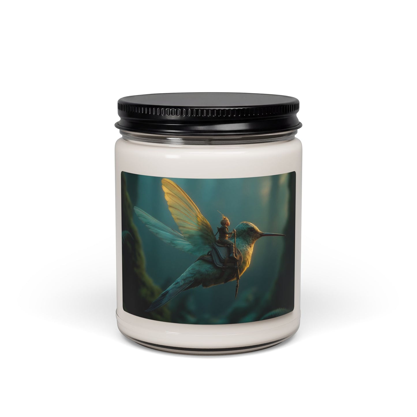 Hummingbird Knight Scented Soy Candle, 9oz – Sunlit Forest Ride