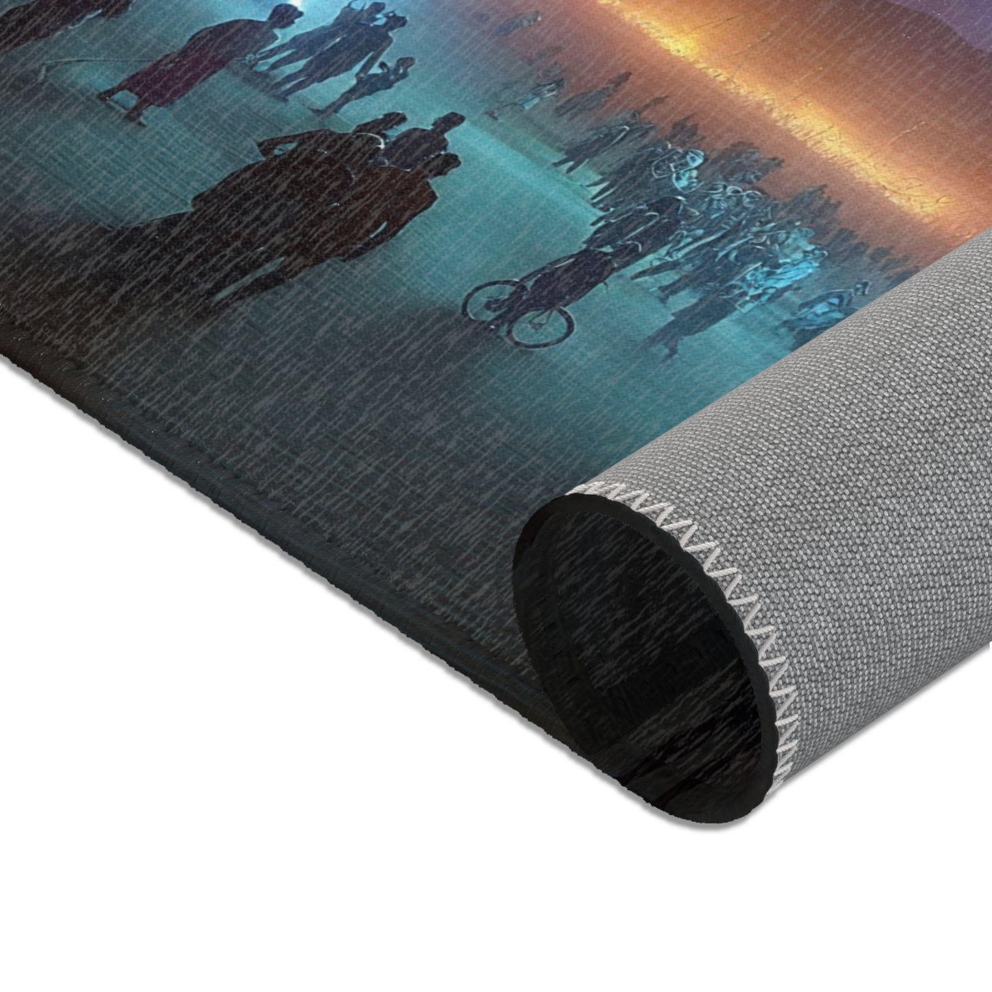 Celestial Rift Area Rugs – Where Lightning Meets the Desert Night