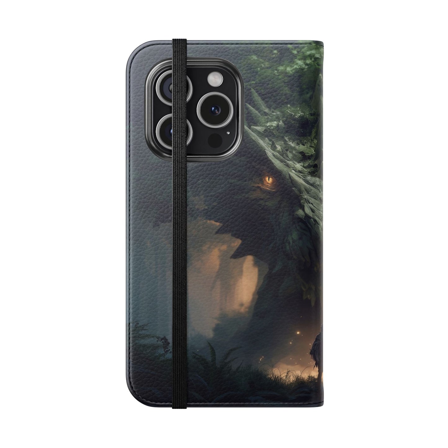 Guardian Beast Flip Cases – Moss-Clad Titan Facing the Wanderer