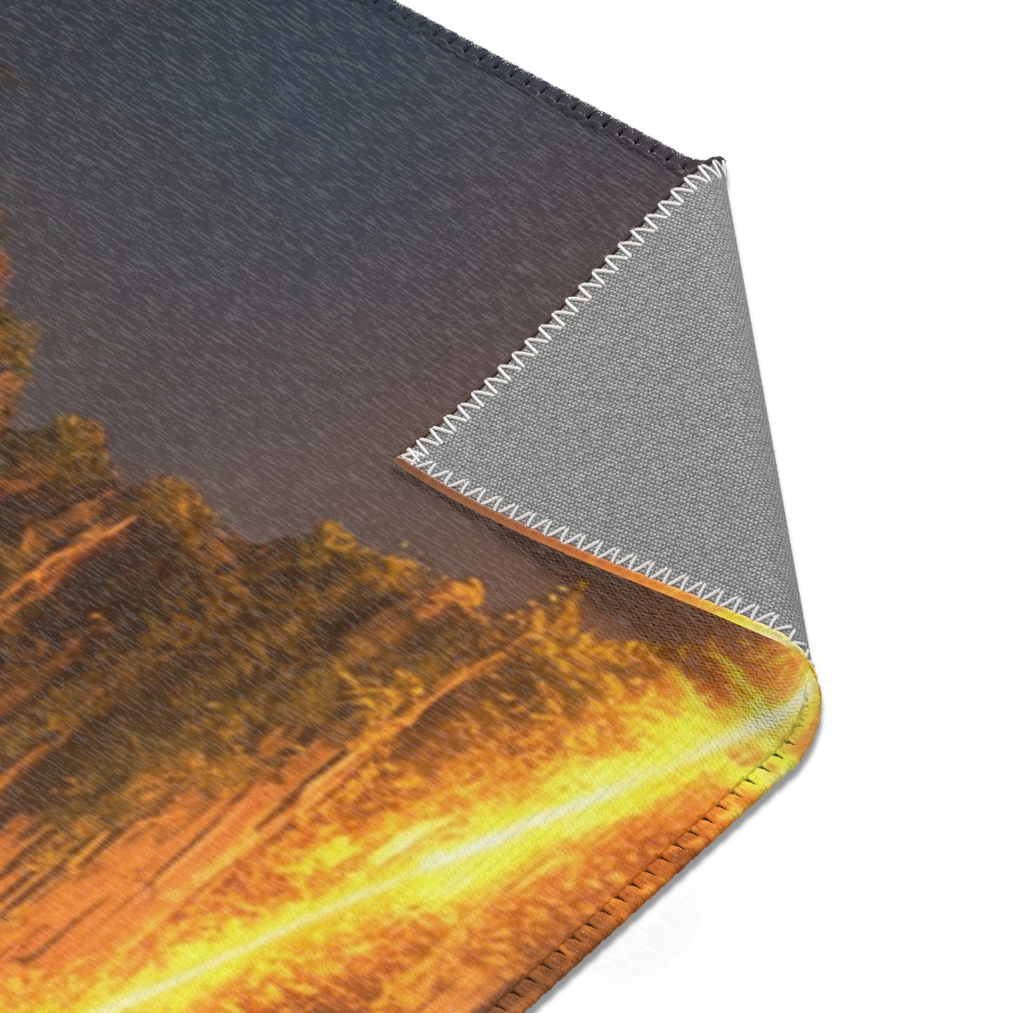 Floating Island Tree Rug – Luminous Twilight Sanctuary