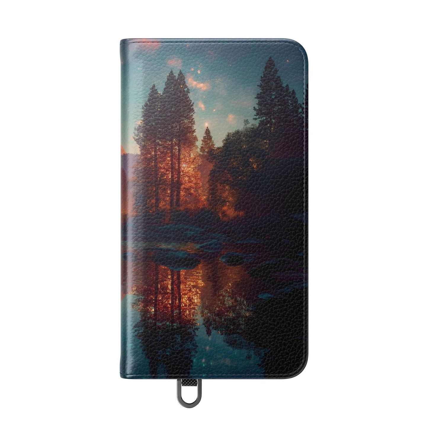 Starlit Valley Flip Cases – Twilight River and Half Dome Reflections