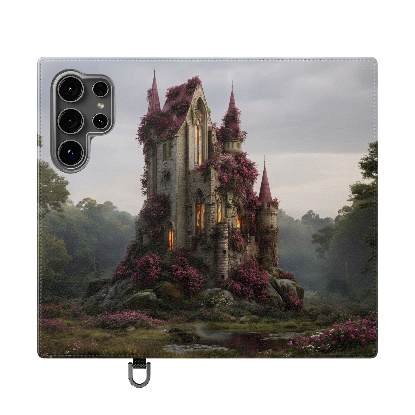 Blossom Spire Flip Cases – Pink Ivy Gothic Castle Cover