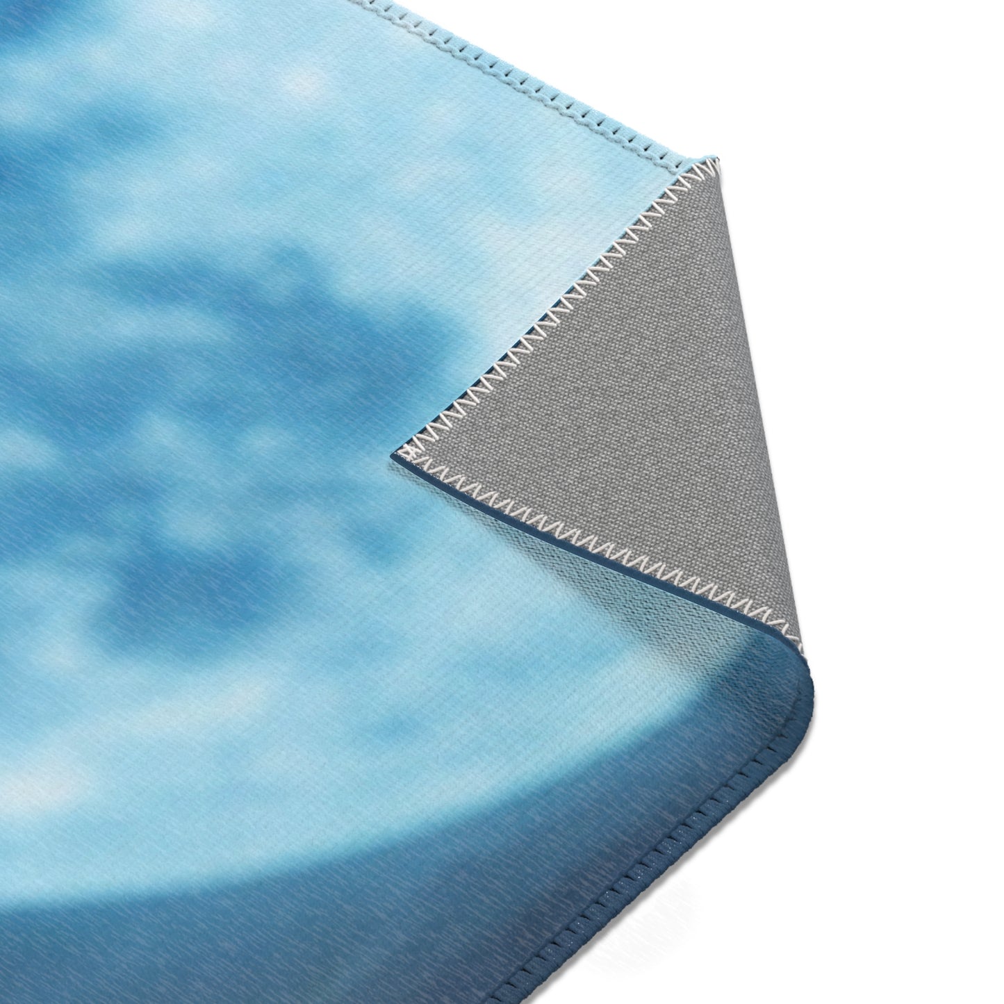 Moonlit Monk Meditation Rug – Serene Cave Sanctuary